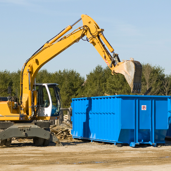 how does a residential dumpster rental service work in Akron